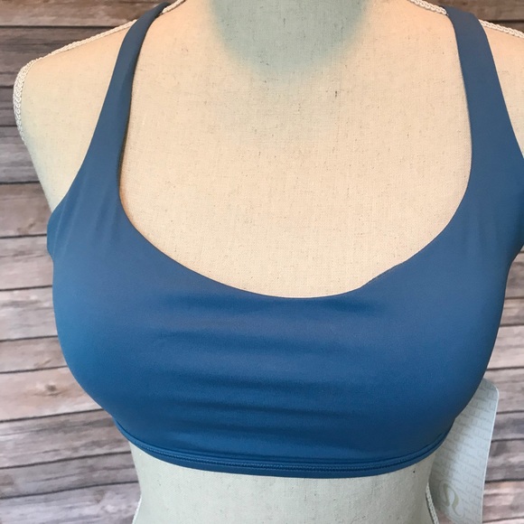 NWT ILLN LULULEMON FREE TO BE BRA WILD BLUE - Picture 2 of 7